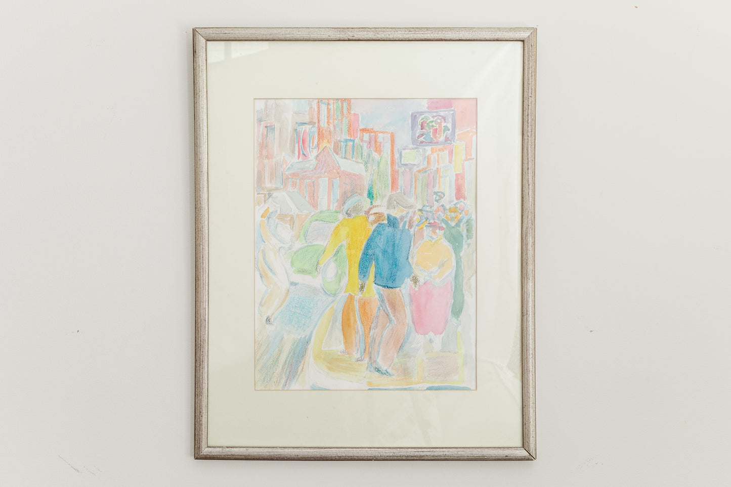 Abstract Streetscape Watercolor by Emyln Edwards