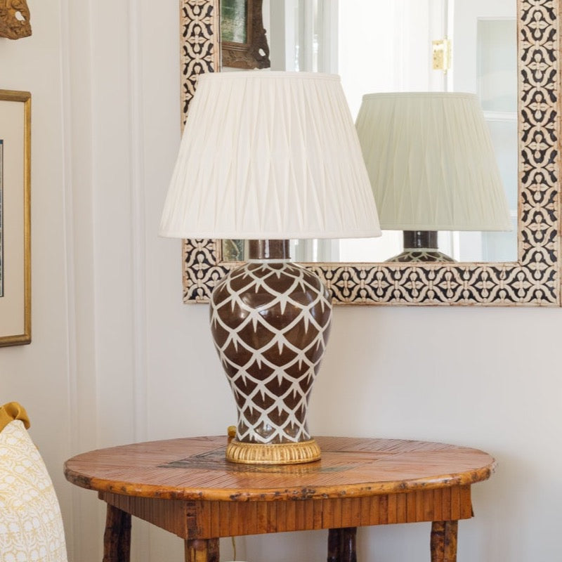 Bunny Williams Chicken Feather Lamp (Brown)