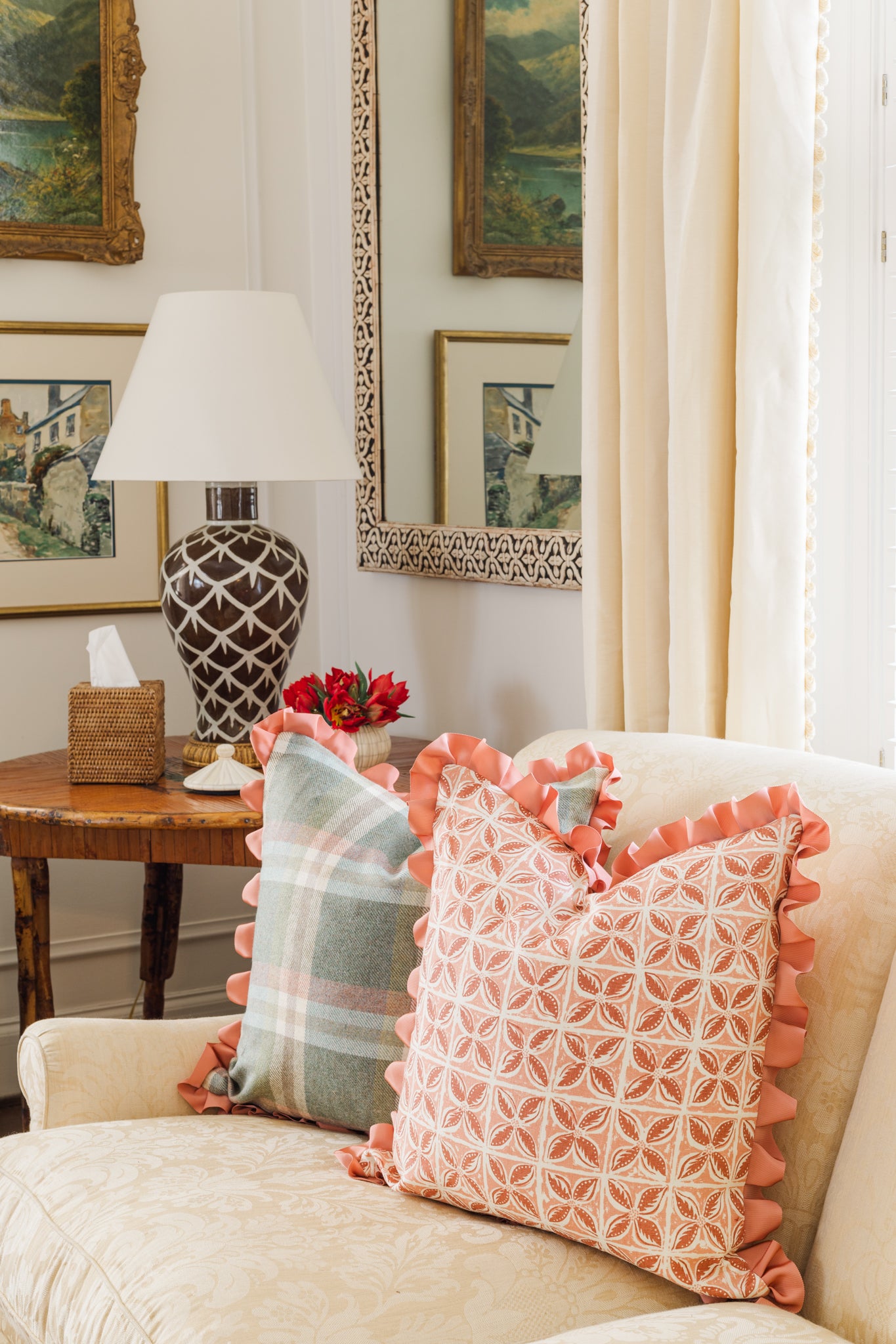 Pastel Wool Plaid 22"