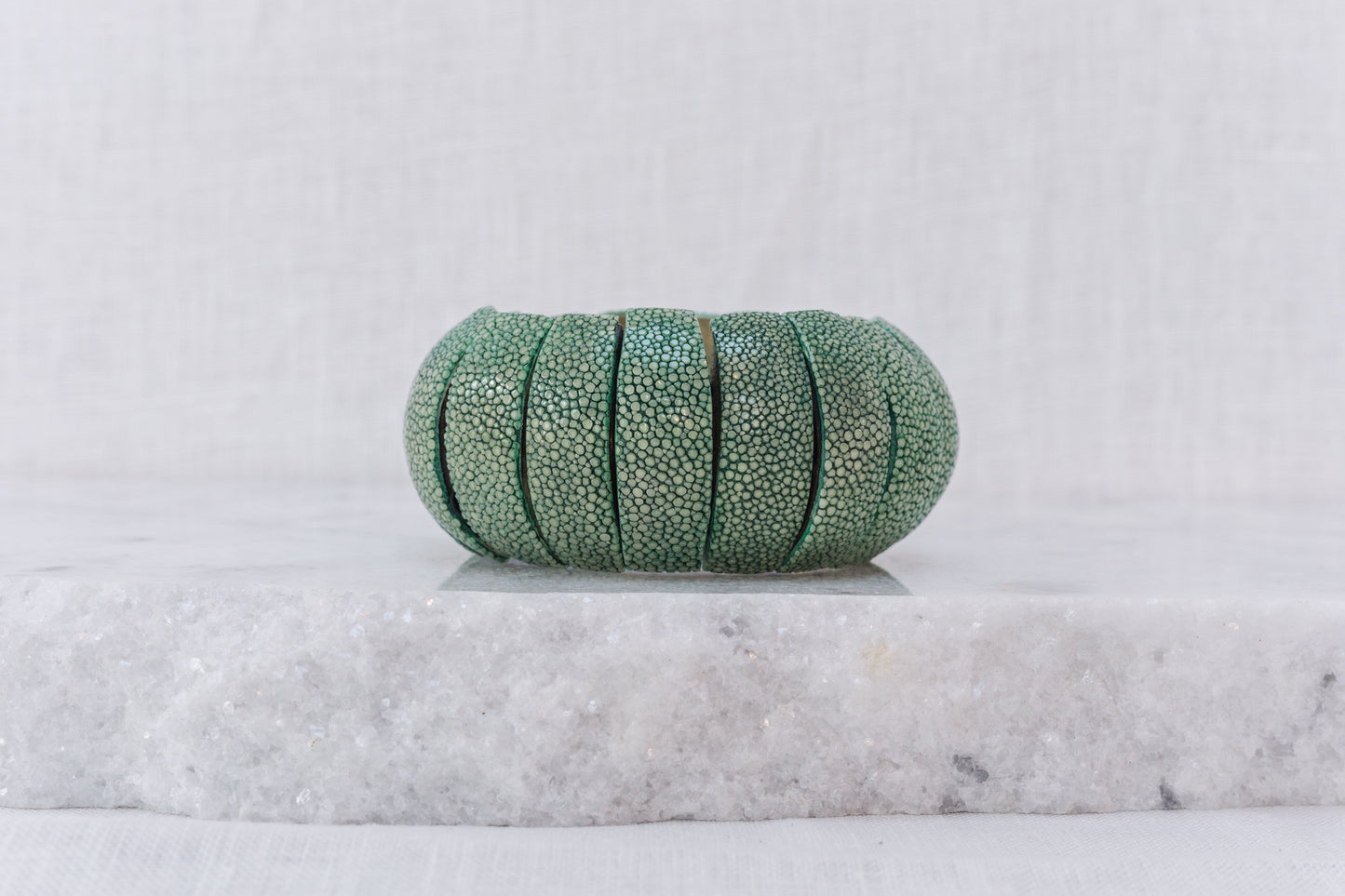Shagreen Bubble Bracelet-Green