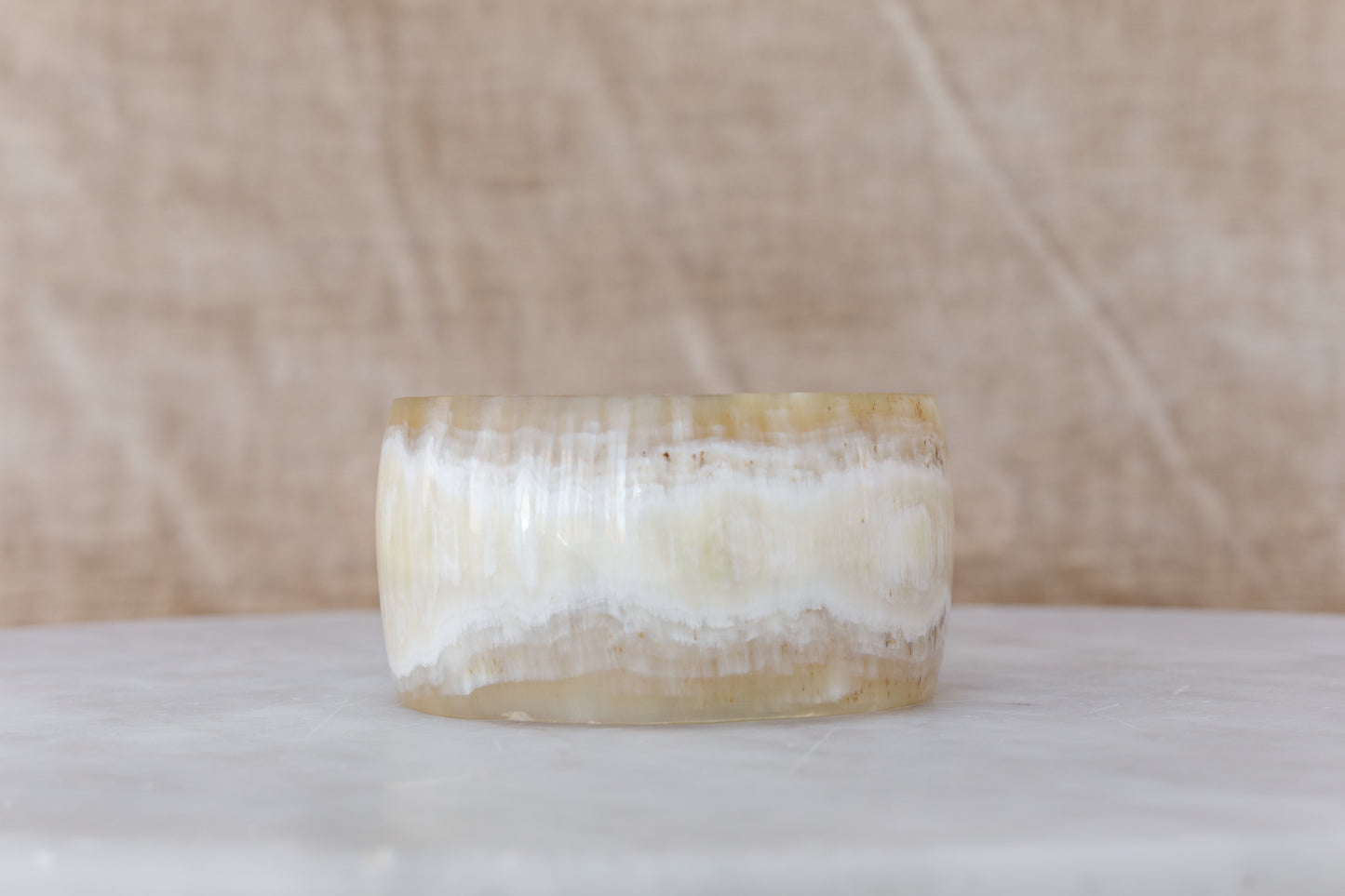 Water Buffalo Horn Wide Bangle