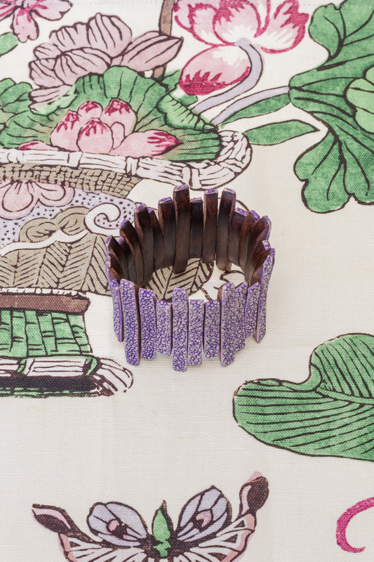 Shagreen Icicle Bracelet-Purple