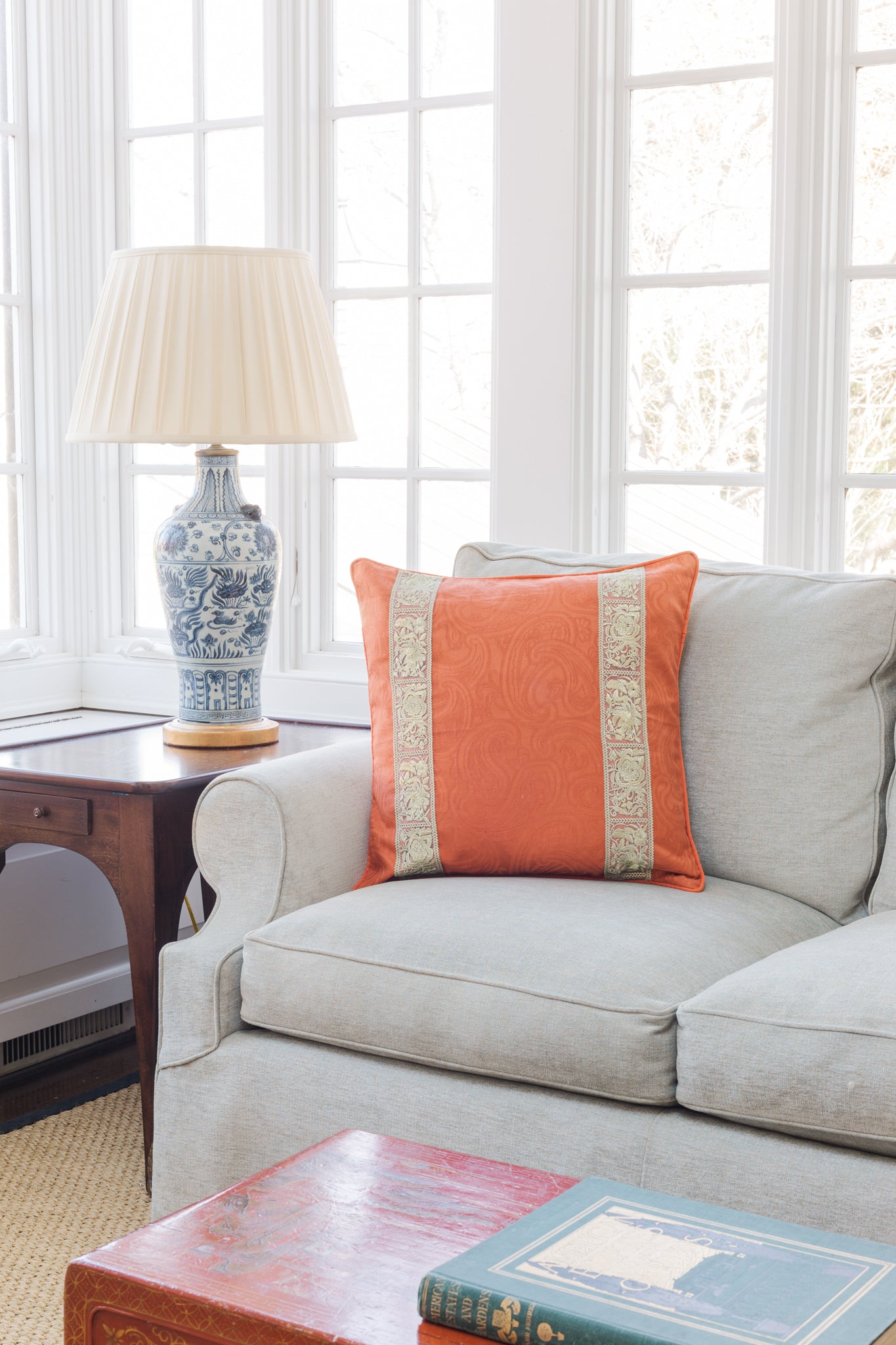 Orange Gilt Pillow