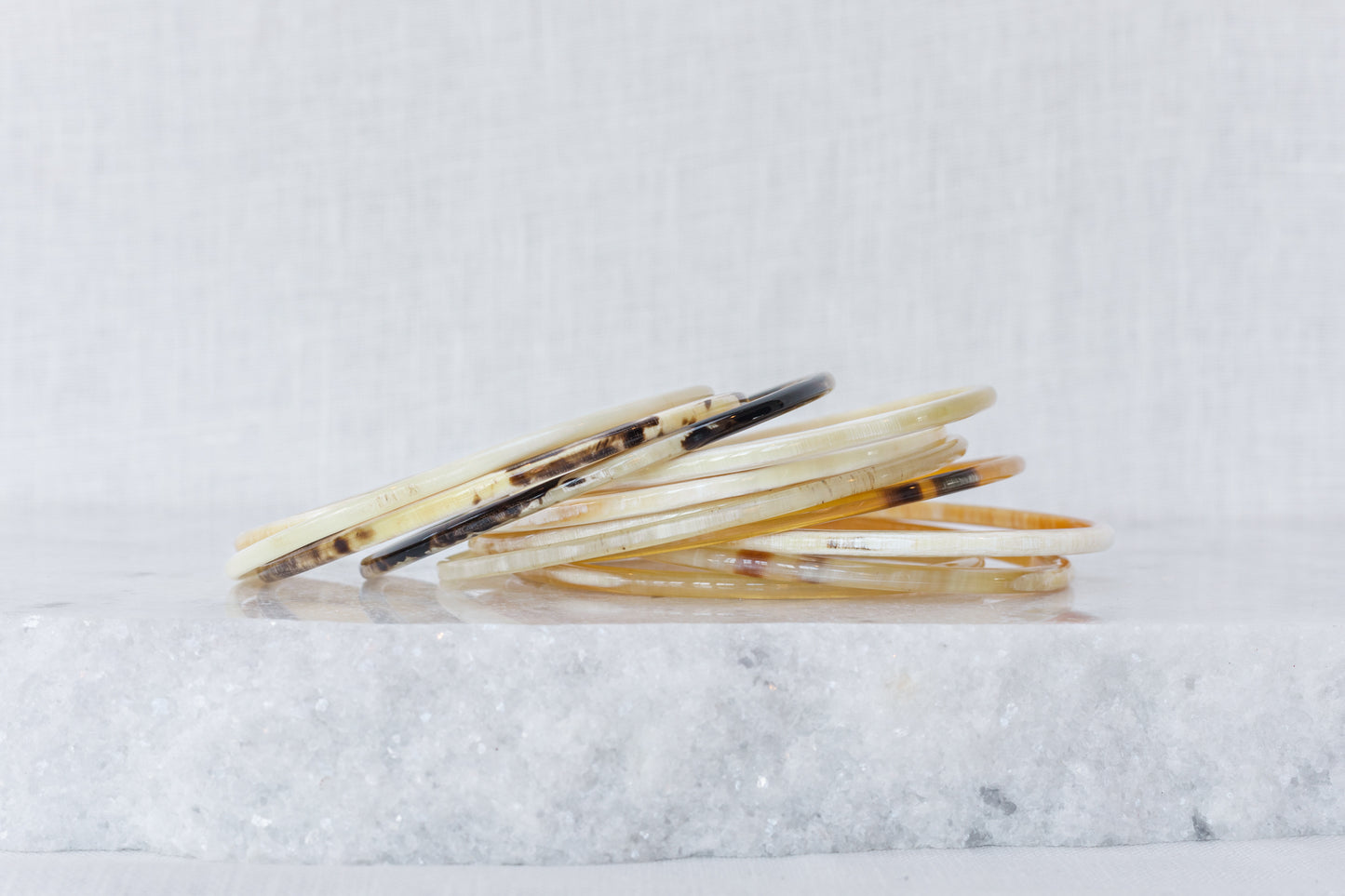 Water Buffalo Horn Bangle Set