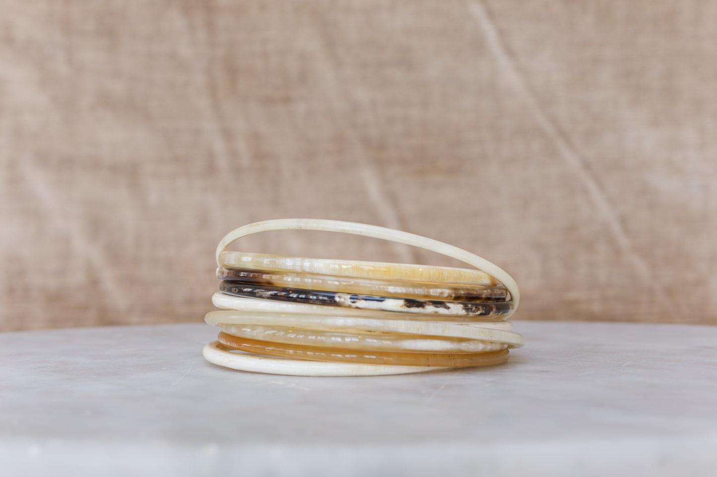 Water Buffalo Horn Bangle Set