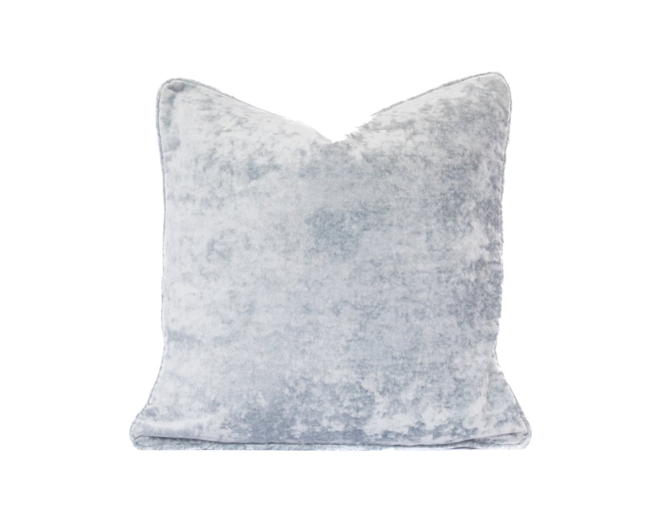 Blue Ice Velvet Pillow 22"