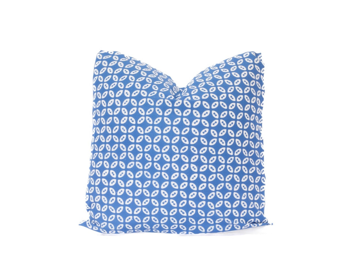 Blue Pinwheel Batik Pillow