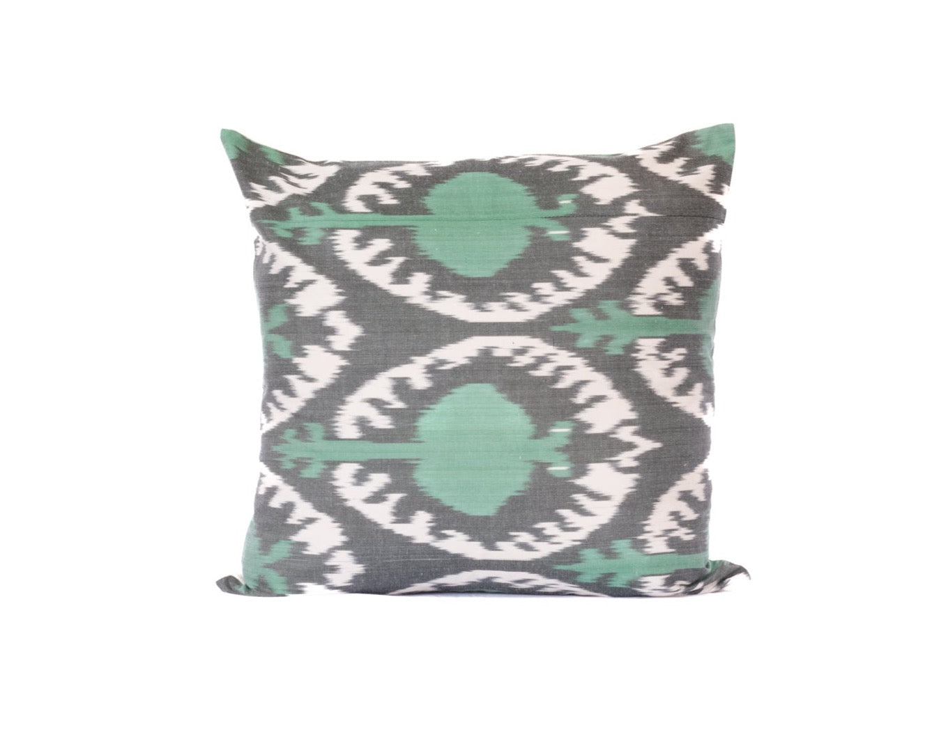 Green Slate Ikat 20" Pillow