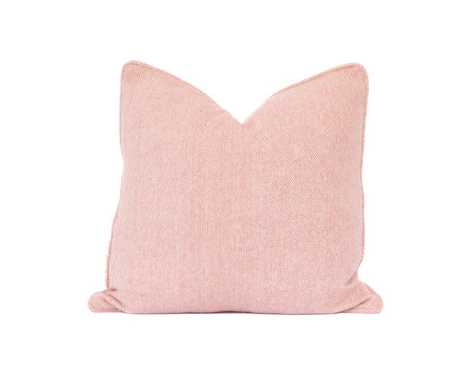 Petal Pink Woven Pillow